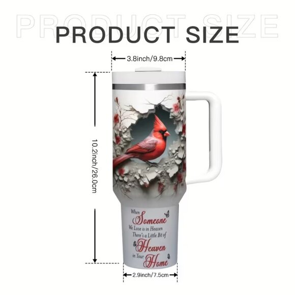Cardinal Insulated 40oz Drinking Glass - New - Picture 2 of 4